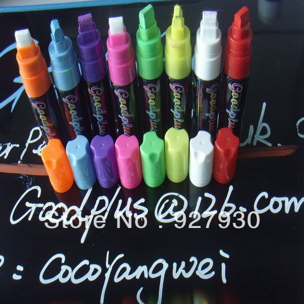 8pcs Free shipping 10mm nib Erasable marker pen car window marker colour glass  window markers - AliExpress
